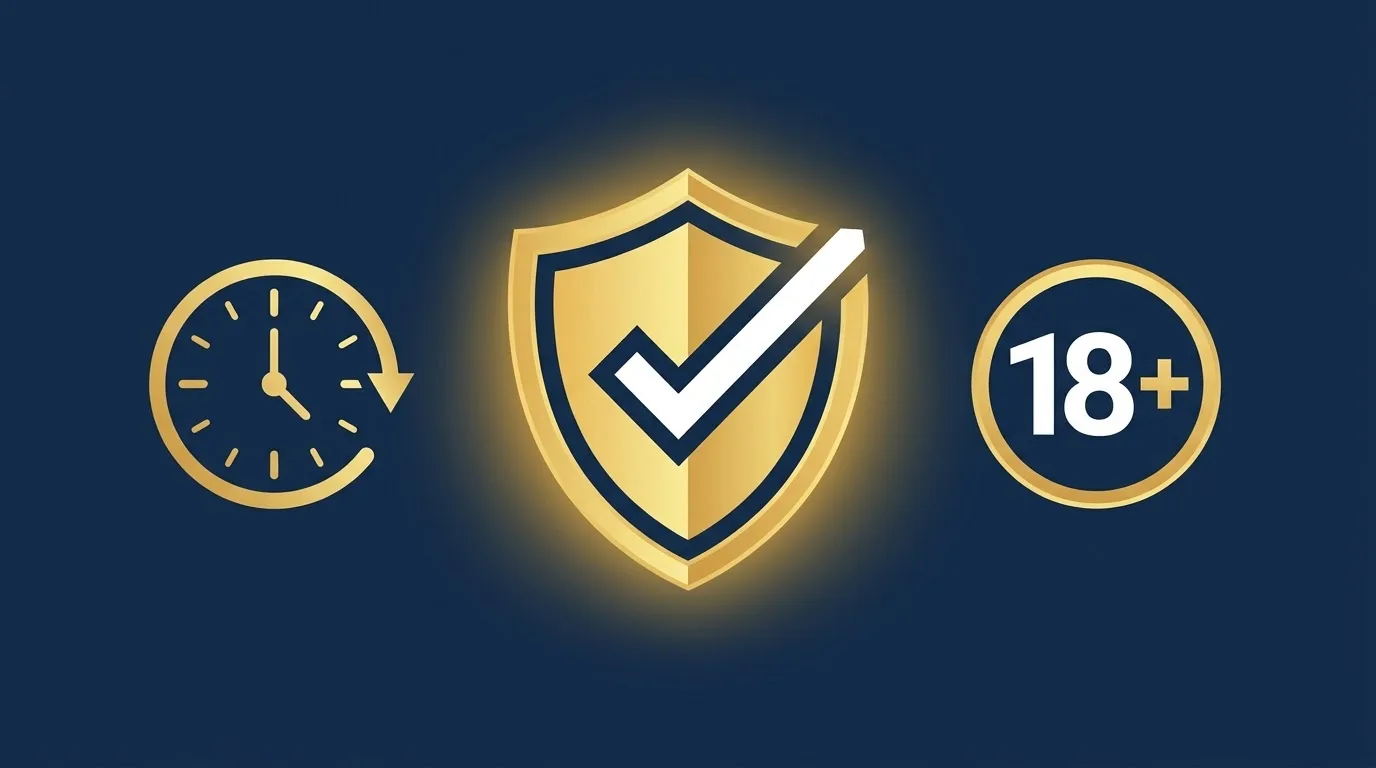 Responsible online ID and gaming safety mission illustration